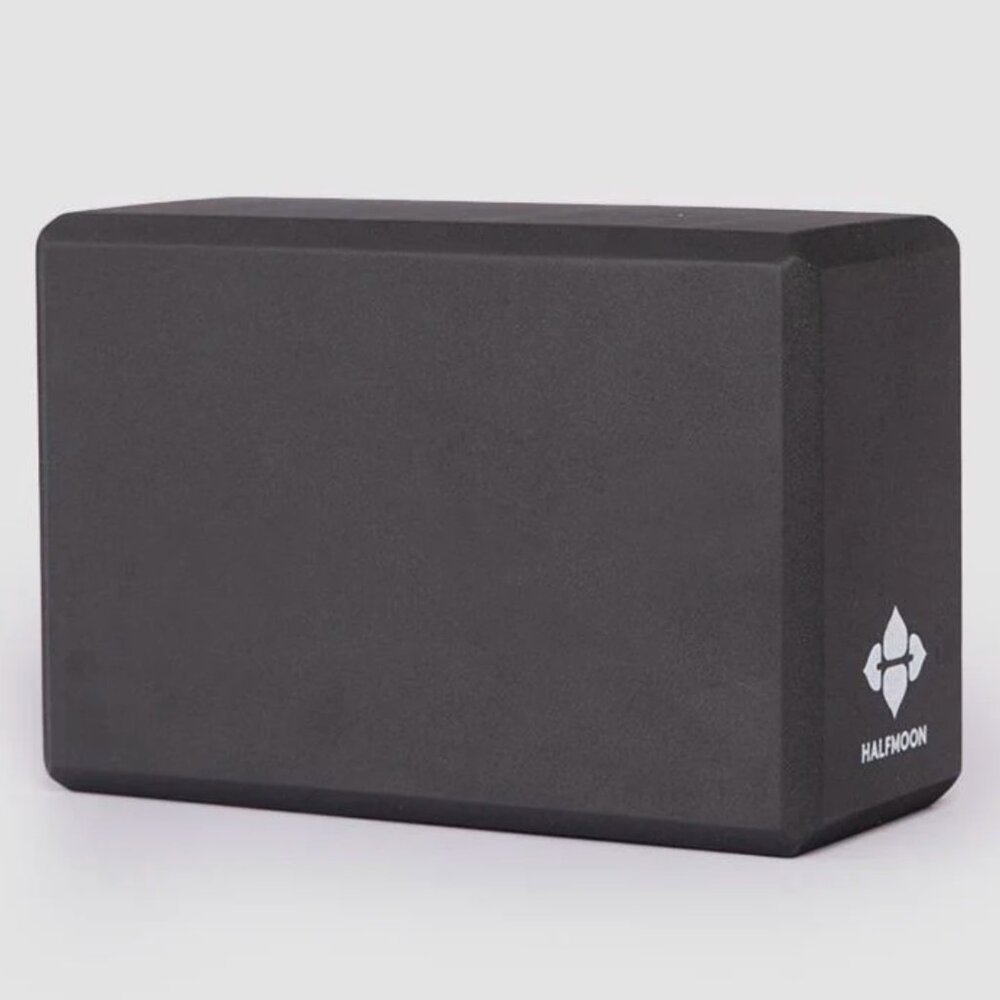 NWT Black Halfmoon 3" Studio Foam Yoga Block